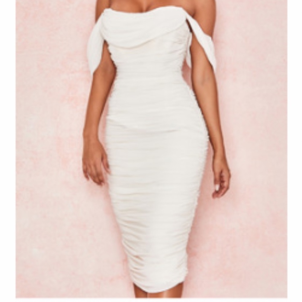 House of CB ivory dress. Never worn, original price tags on.